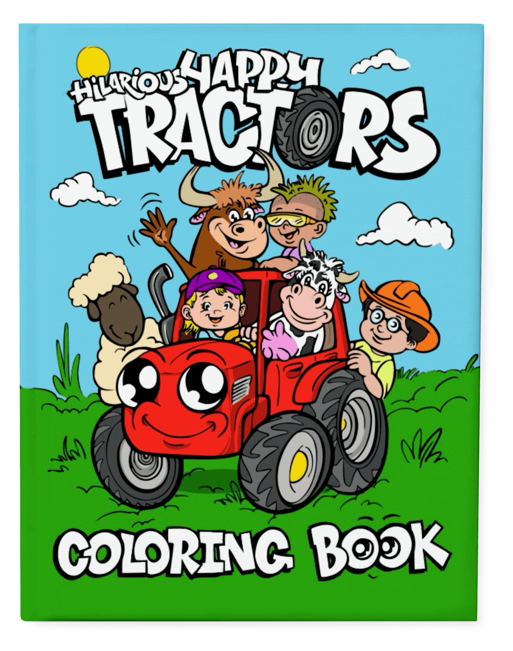 Portada Hilarious happy tractors