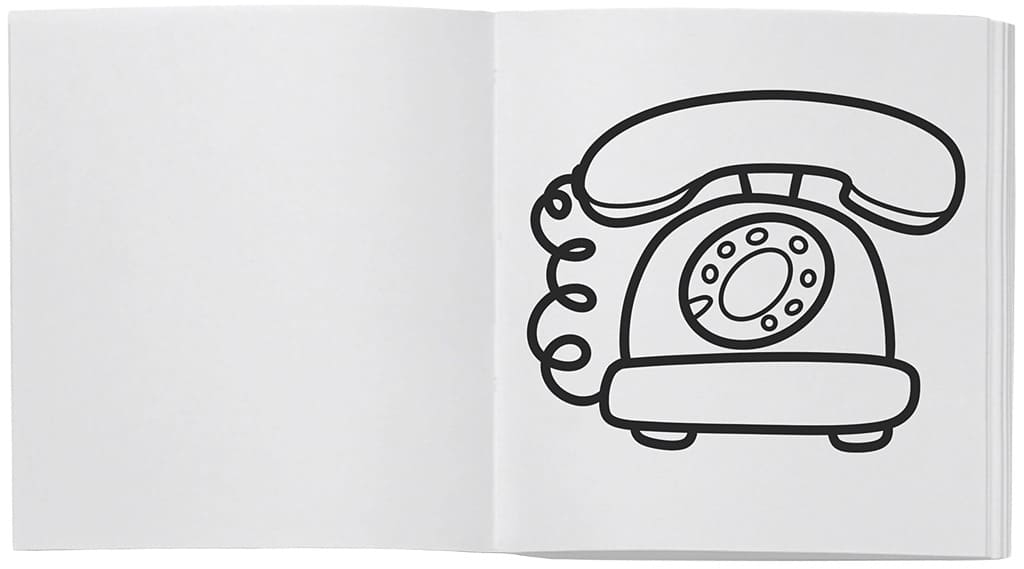 Dibujo de un teléfono