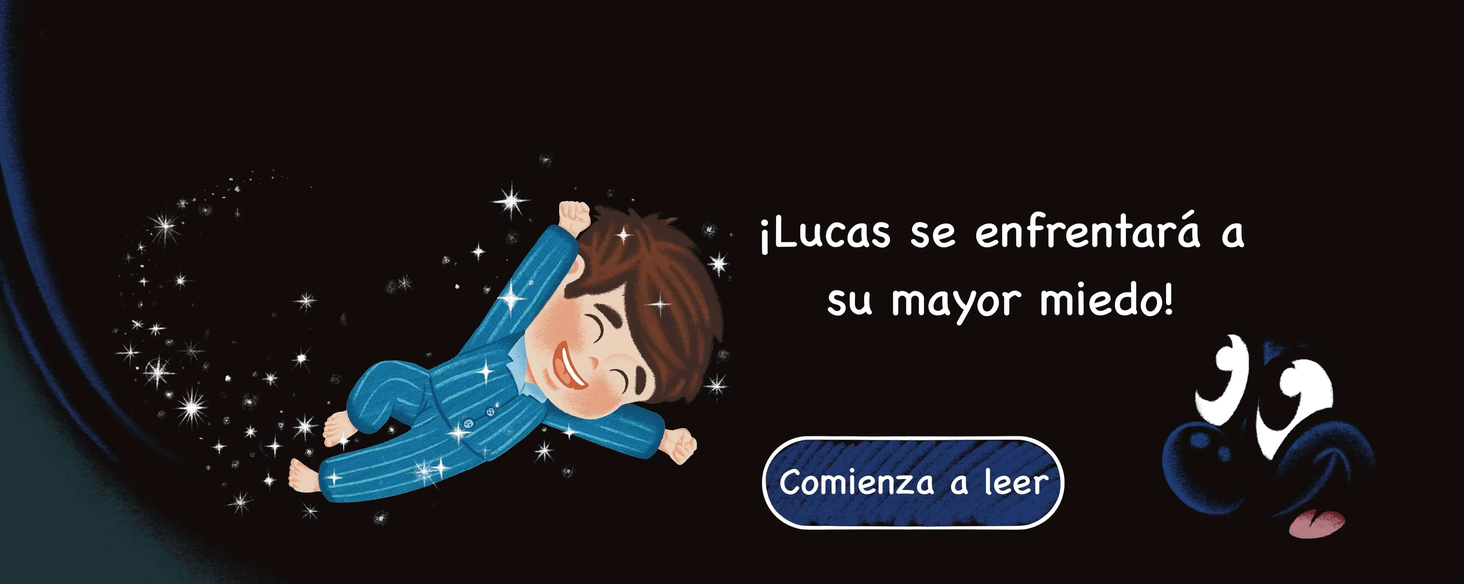 Dibujo de Lucas, el protagonista del libro 'Soy más fuerte que el miedo a la oscuridad'