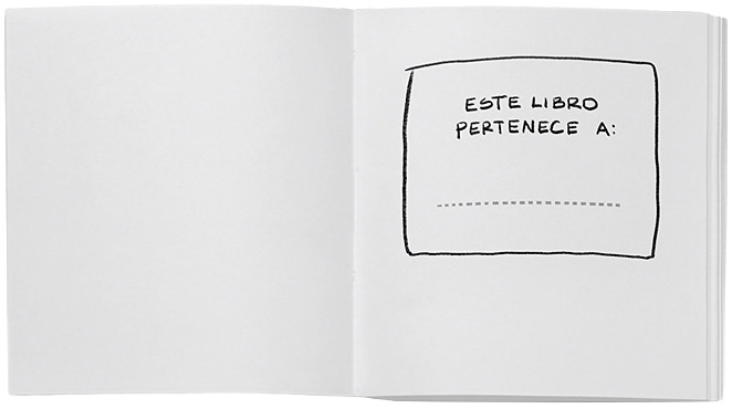 Página en la que se puede leer: Este libro pertenece a: