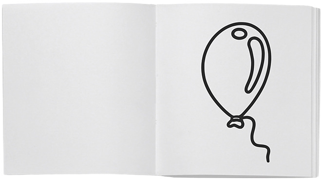 Página con un dibujo de un globo