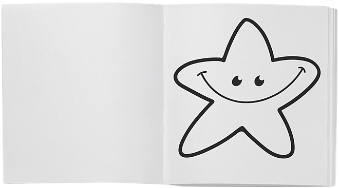 Dibujo de una estrella sonriente